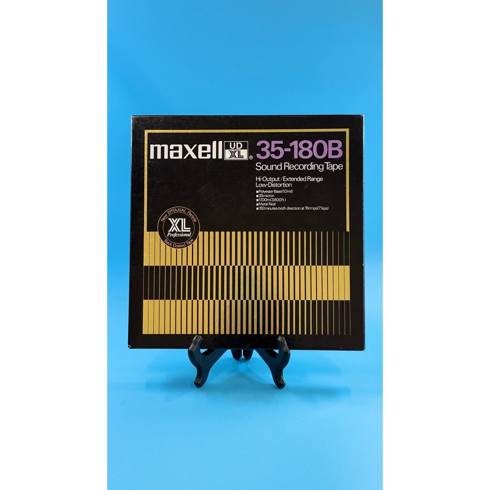 Maxell UD XL 35-180B 10.5" Metal Reel-to-Reel Recording Tape 3600ft Untested